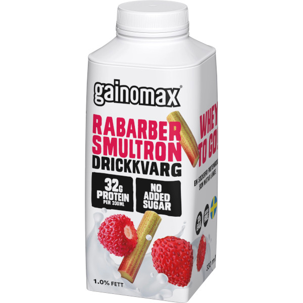 Gainomax Drickkvarg Rabarber/Smultron