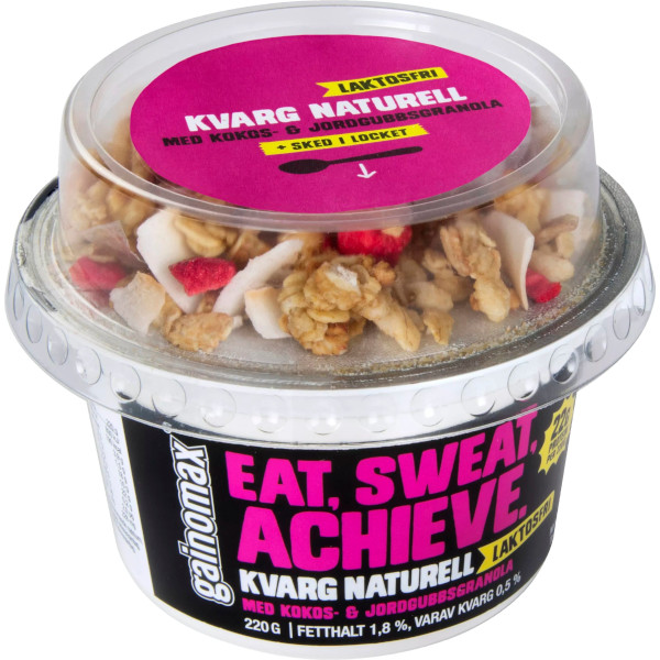 Gainomax Kvarg Naturell Kokos & Jordgubbsgranola