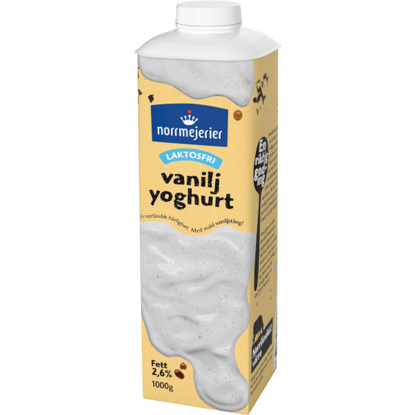 Norrmejerier Vaniljyoghurt Laktosfri 2,6%