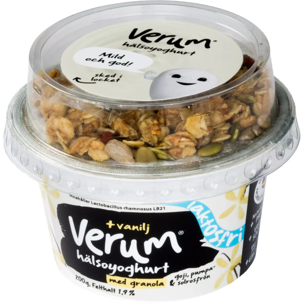 Verum Hälsoyoghurt Vanilj & Granola