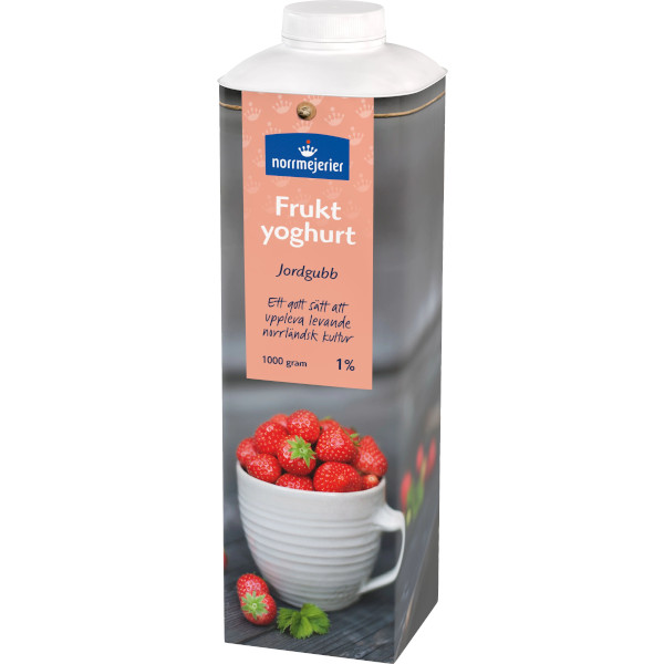 Norrmejerier Fruktyoghurt Jordgubb 1%