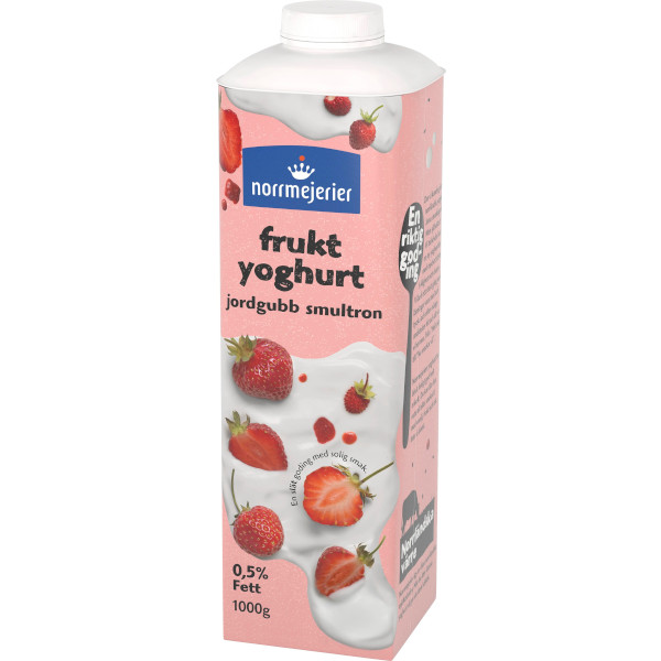 Norrmejerier Fruktyoghurt Jordgubb/Smultron 0,5%