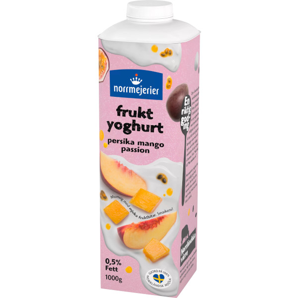 Norrmejerier Fruktyoghurt Persika/Mango/Passion 0,5%