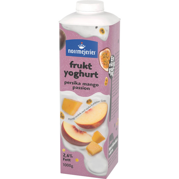 Norrmejerier Fruktyoghurt Persika/Mango/Passion 2,6%