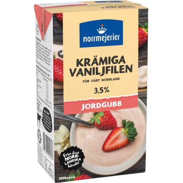 Norrmejerier Vaniljfilen Jordgubb