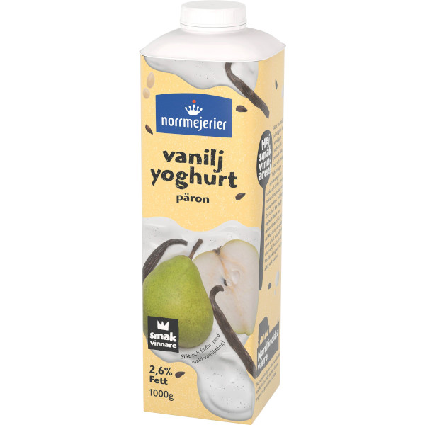 Norrmejerier Vaniljyoghurt Päron 2,6%