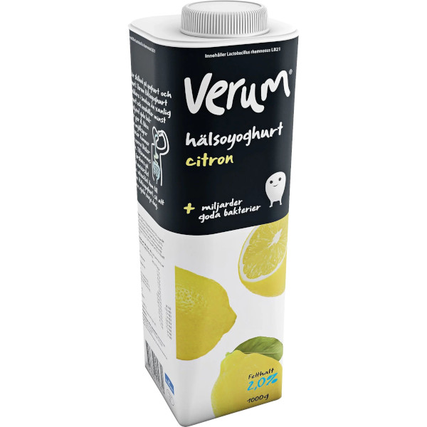 Verum Hälsoyoghurt Citron 2%