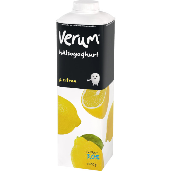 Verum Hälsoyoghurt Citron 3%