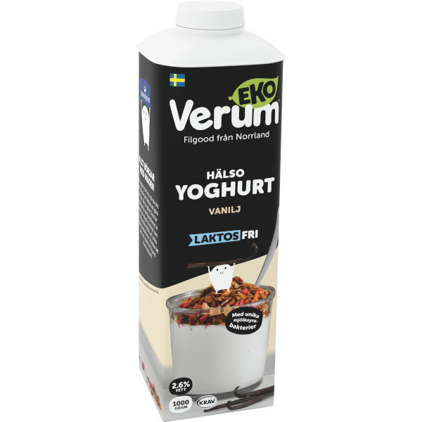 Verum Hälsoyoghurt Vanilj Ekologisk Laktosfri