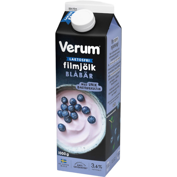 Verum Filmjölk Blåbär Laktosfri