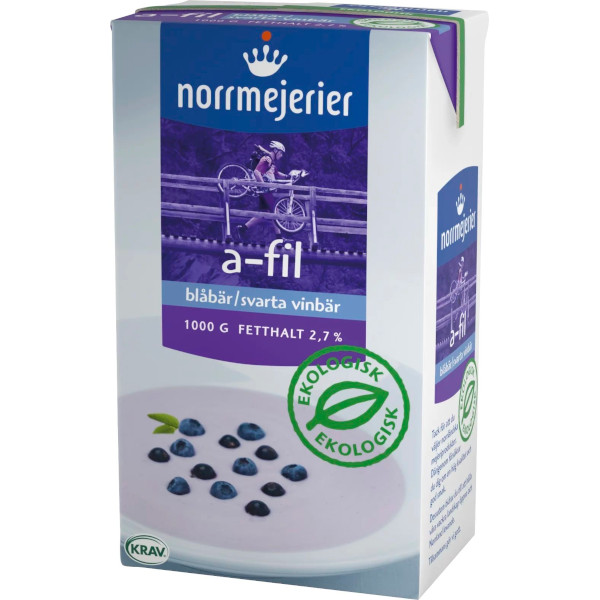 Norrmejerier A-Fil Blåbär/Svarta Vinbär Ekologisk