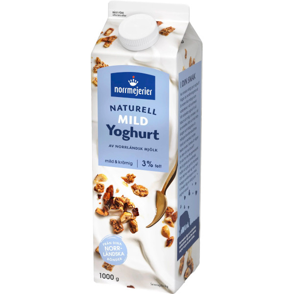 Norrmejerier Yoghurt Naturell Mild 3%