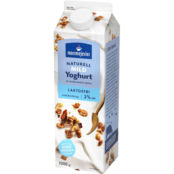 Norrmejerier Yoghurt Naturell Mild 3% Laktosfri