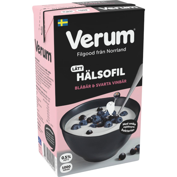 Verum Hälsofil Lätt Blåbär & Svarta Vinbär