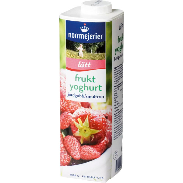 Norrmejerier Fruktyoghurt Lätt Jordgubb & Smultron