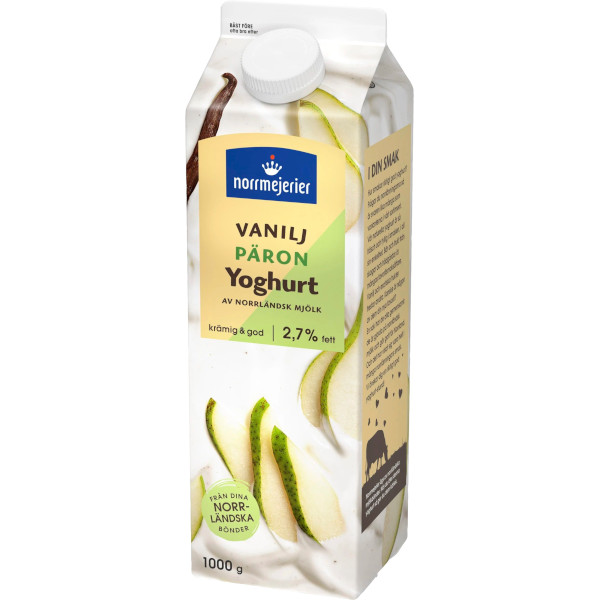 Norrmejerier Vaniljyoghurt Päron 2,7%