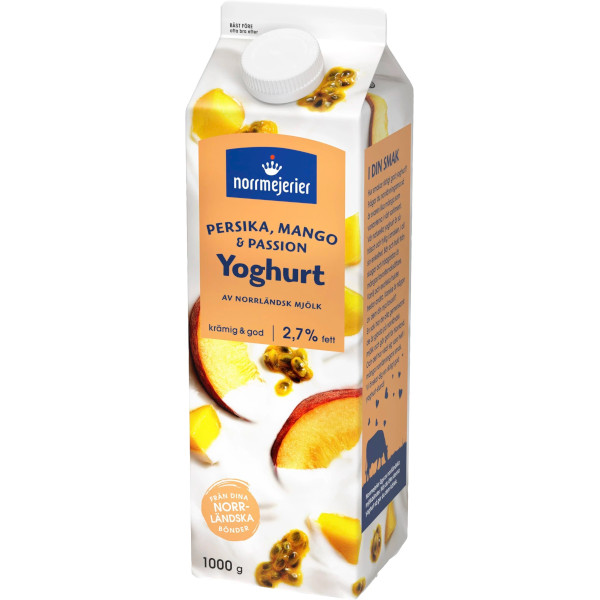Norrmejerier Yoghurt Persika/Mango/Passion