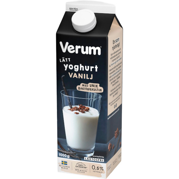 Verum Lättyoghurt Vanilj Laktosfri