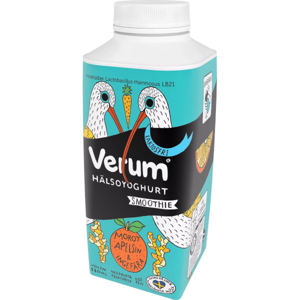 Verum Hälsoyoghurt Smoothie Morot/Apelsin/Ingefära