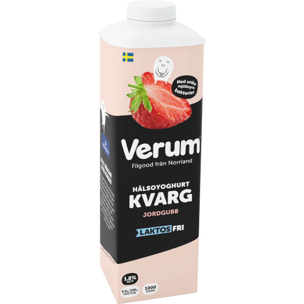 Verum Hälsoyoghurt Kvarg Jordgubb
