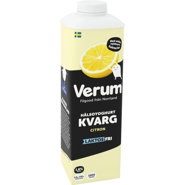 Verum Hälsoyoghurt Kvarg Citron