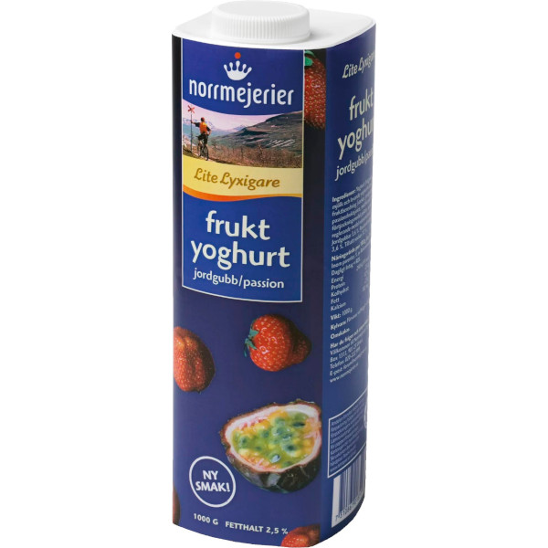 Norrmejerier Fruktyoghurt Jordgubb/Passion 2,5%