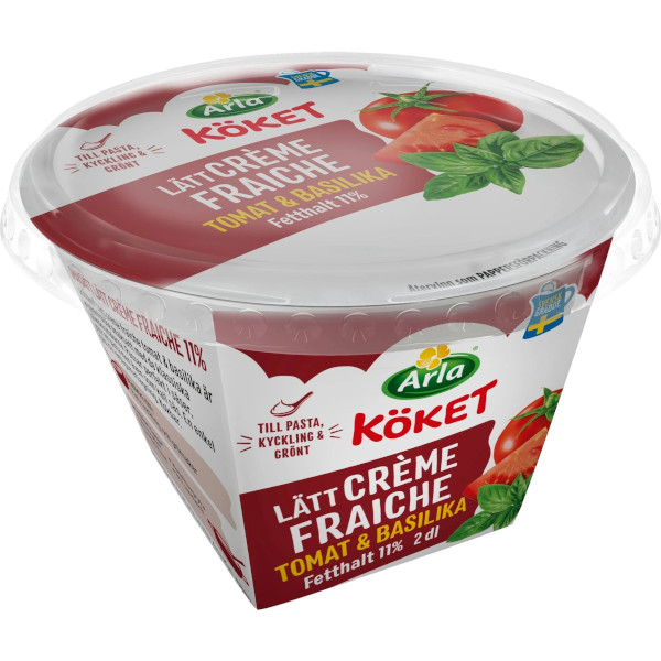 Arla Köket Crème Fraiche Lätt Tomat & Basilika