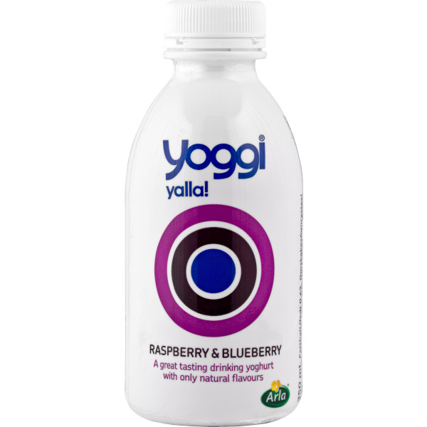 Yalla! Drickyoghurt Raspberry & Blueberry