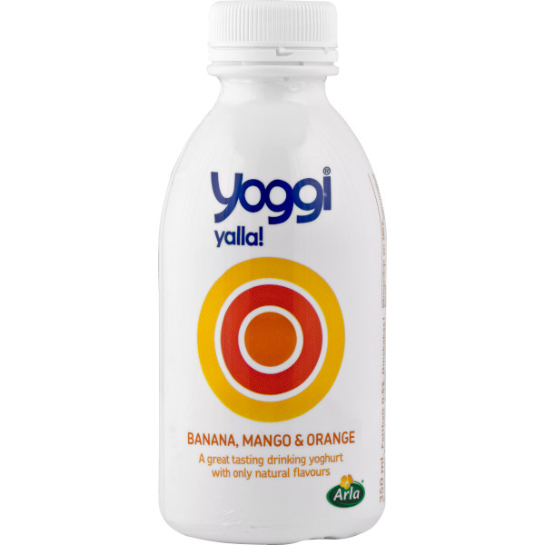 Yalla! Drickyoghurt Banana/Mango/Orange