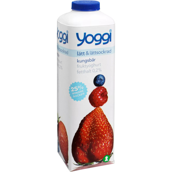 Yoggi Fruktyoghurt Lätt & Lättsockrad Kungsbär