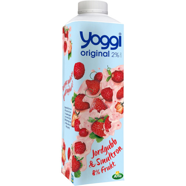 Yoggi Fruktyoghurt Jordgubb/Smultron