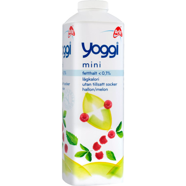 Yoggi Yoghurt Mini Hallon/Melon