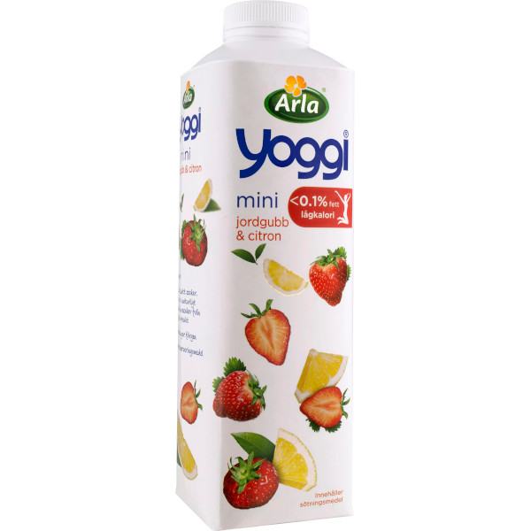 Yoggi Yoghurt Mini Jordgubb/Citron