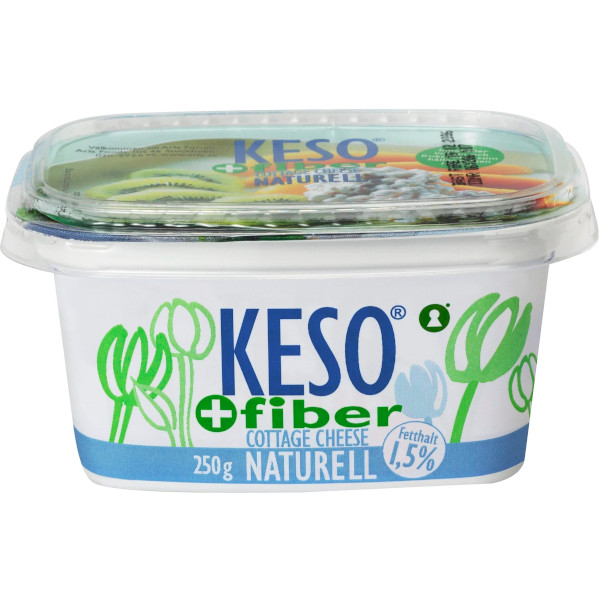 Keso Cottage Cheese +Fiber Naturell