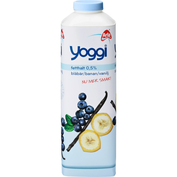Yoggi Fruktyoghurt 0,5% Blåbär/Banan/Vanilj