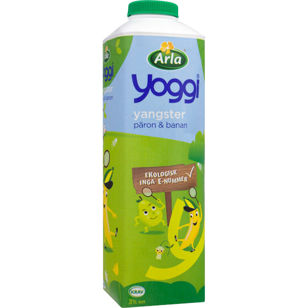 Yoggi Fruktyoghurt Yangster Päron/Banan