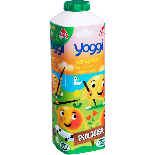 Yoggi Fruktyoghurt Yangster Persika/Vanilj