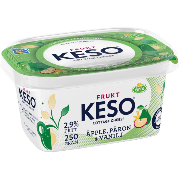 Keso Cottage Cheese Äpple/Päron/Vanilj