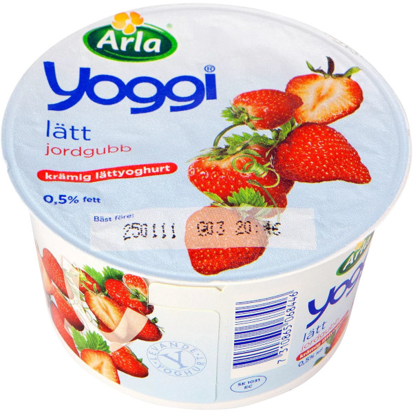 Yoggi Fruktyoghurt Lätt Jordgubb