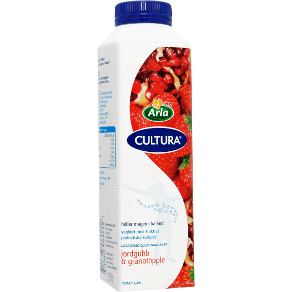 Cultura Yoghurt Jordgubb & Granatäpple