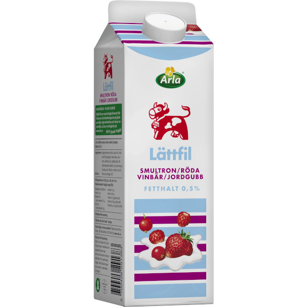 Arla Lättfil Smultron/Röda Vinbär/Jordgubb