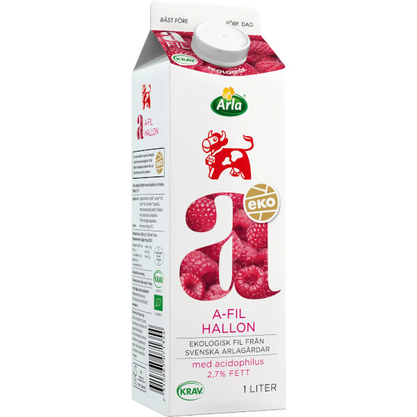 Arla A-Fil Hallon Ekologisk