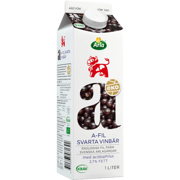 Arla A-Fil Svarta Vinbär Ekologisk