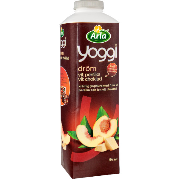 Yoggi Yoghurt Dröm Vit Persika/Vit Choklad