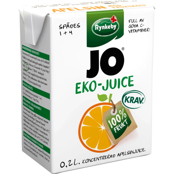JO Juice Apelsin Fruktkött Ekologisk Koncentrat