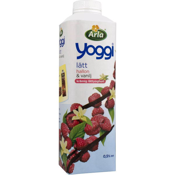 Yoggi Fruktyoghurt Lätt Hallon/Vanilj