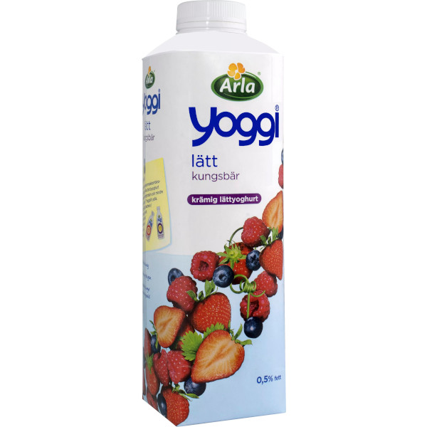 Yoggi Fruktyoghurt Lätt Kungsbär