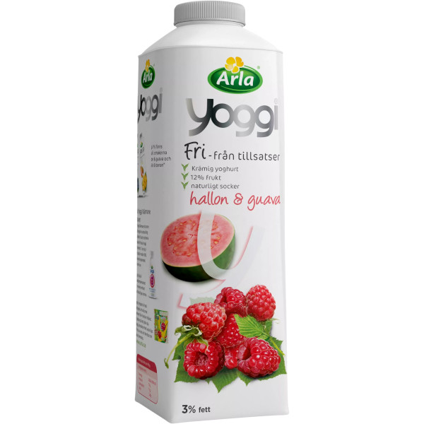 Yoggi Fruktyoghurt Fri Hallon & Guava
