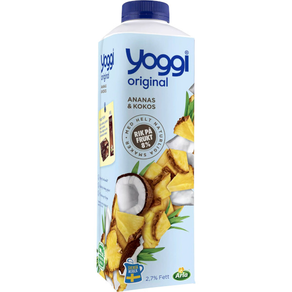 Yoggi Fruktyoghurt Ananas & Kokos