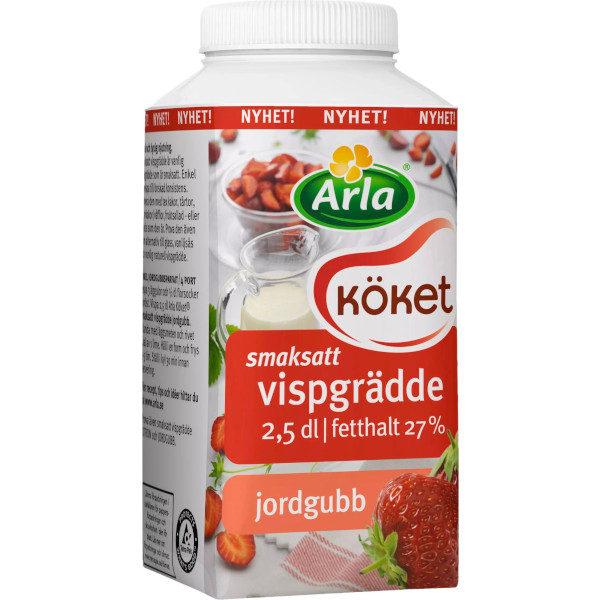 Arla Köket Vispgrädde Jordgubb